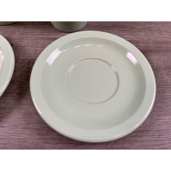 Lot of 5 Vintage Dallas Ware Coffee Cups - Pretty Seafoam Green - Made in USA - Picture 2 of 16